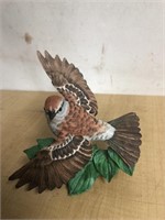 Signed Lenox Chirping Sparrow. Great displayed