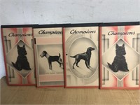 Vintage lot of NOS composition notebooks. Dog