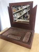 Vintage Vanity /Shaving stand  Wood base