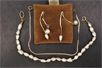 Pearl and 14k jewelry