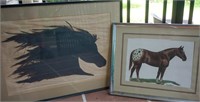 Horse art pieces