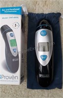 Proven Ear & Forehead Thermometer Open Box