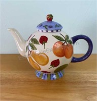 Ceramic Zrike Fruit Medley Tea Pot