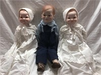 Vintage lot of porcelain dolls . Made in England