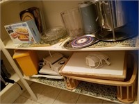 2 Shelves Of Mixed Lot Of Various Kitchenware