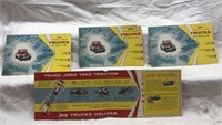 Vintage lot of Jeep Willys truck brochures .
