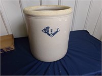 Large 6 Gallon Blue Diamond Stoneware Crock