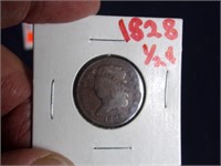 1828 1/2 Cent .. Nice condition