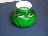 Green Cased Glass Student Lamp Shade/globe
