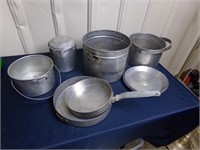 Antique Aluminum Camping Cookware set