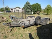 1978  6 1/2 x 16 car hauler trailer(has title)