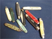 Group of 10 Pocket Knives