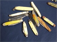 Group of 11 Pocket Knives