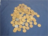 Group of 101 Lincoln Wheat Back Cents 1910-1959