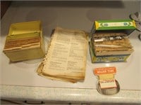 recipe boxes,recipes & miller tire adv. pc.