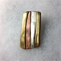 Lazaro Solid Brass & Sterling Pendant
