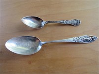2 sterling spoons