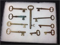 Brass Skeleton Keys (10)