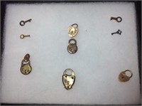 Mini Keys & Locks - Gold-Filled Victorian