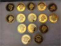 1849-1854 $20 Gold Piece Reproduction (15)