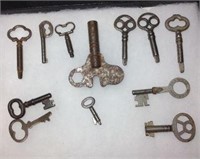 Key Lot- Clock Keys, Barrel Keys, & Double Barrel
