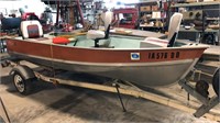 1976 C-12 Lund boat with registration