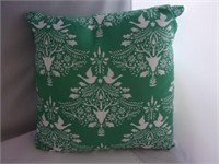Green/White Holiday Throw Pillow