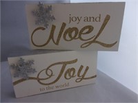 Block Signs, Noel & Joy