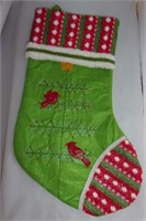 Fabric Holiday Christmas Stocking