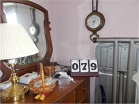 Barometer, Ironing Board, Contents of Dresser Top