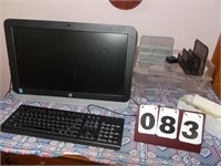 HP Computer & Items on Desk