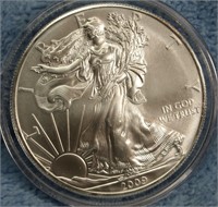 2009 UNC 1 OZ Fine Silver Eagle