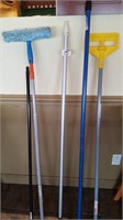 5 assorted type cleaning poles