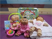 ASSTD. CABBAGE PATCH DOLLS & TV TRAYS