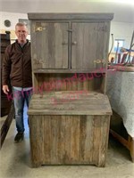 Old 6ft tall mill cabinet w/ flip front