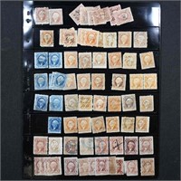 US Stamps 100+ Used 1st Issue Revenue Stamps on 2