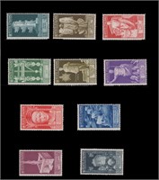Italy #377-386 Mint HR with small thins CV $124