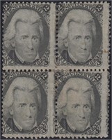 US Stamps #73 Mint Regummed Block of 4 CV $1185