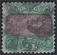 US Stamps #120 Used 1869 reperf CV $600