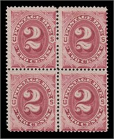US Stamps #J23 Mint NH Block of 4 CV $415
