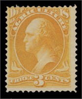 US Stamps #O3 Mint NH with copy of Weiss CV $475
