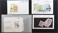 Korea Stamps Mint NH on dealer cards CV $350+