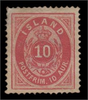 Iceland Stamps #11 Mint HR CV $225