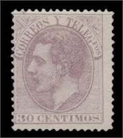 Spain Stamps #253 Mint No Gum CV $310