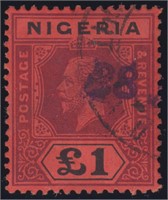 Nigeria Stamps #12 Used with Fiscal cancel, quite