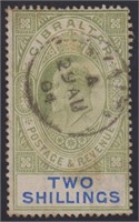 Gibraltar Stamps #45 Used Fine CV $275