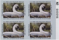 US Stamps JDS9 Mint NH Plate Block Jr Duck CV $230