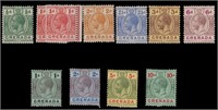 Grenada Stamps #79-88, 80a Mint NH CV $122.50