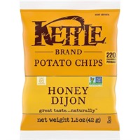 Kettle Brand Potato Chips, Honey Dijon Pack of 24