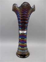 Imperial 11" elec purple Ripple vase. WOW!!